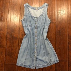 Vintage Denim Button Up Dress